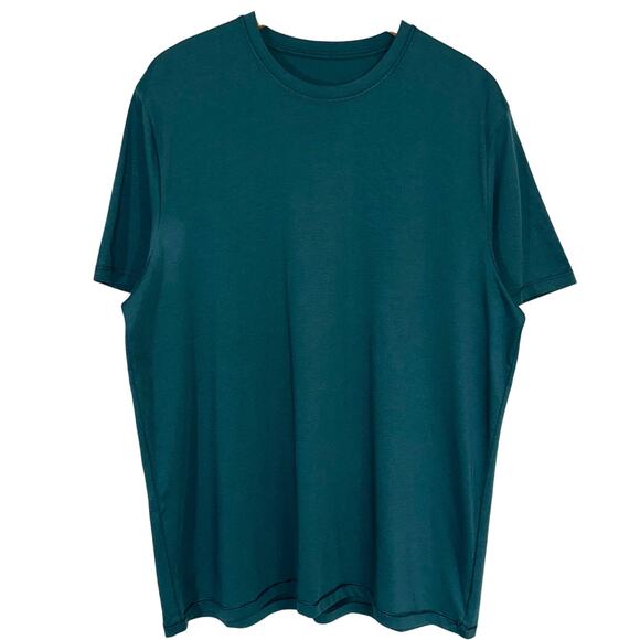 NWT CRZ Yoga Men’s Forest Green Cotton Blend Short Sleeve Tee Size XL - Picture 1 of 8